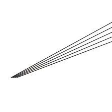 5Pcs Carbon Fiber Rod 1mm x 400mm for RC Plane Kite Wing Tube Quadcopter Arm