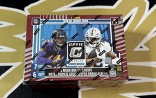 2025 Panini NFL Optic Donruss Football Trading Card Mega Box New Factory Sealed