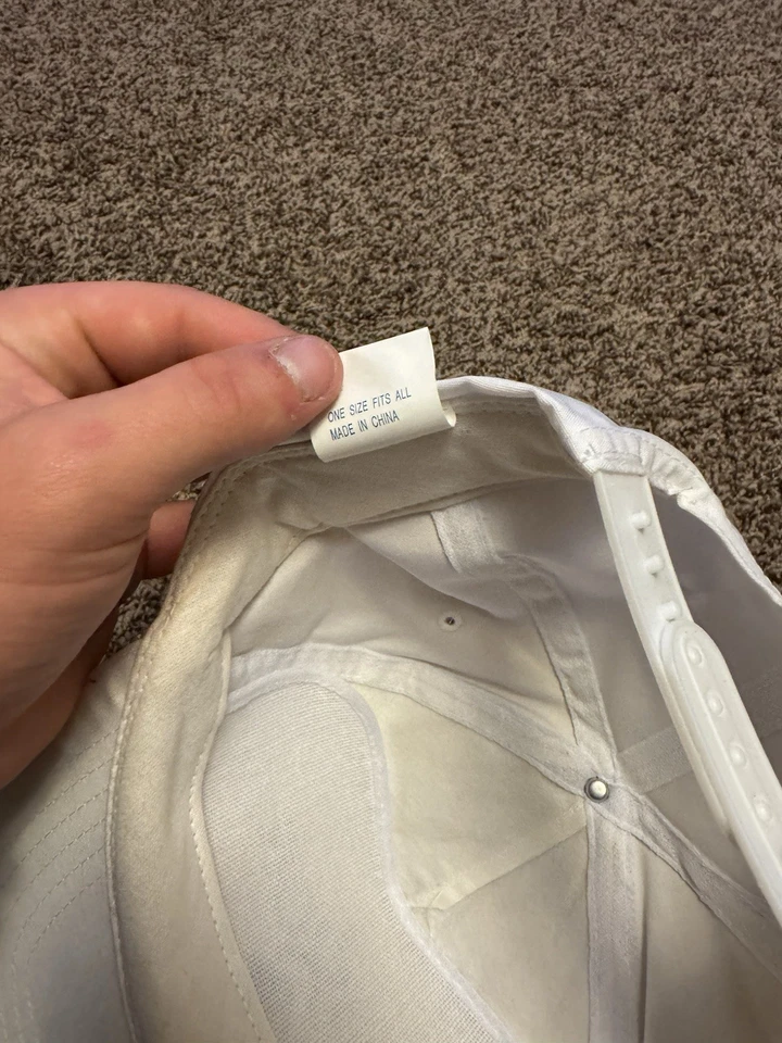 Chapéu boné branco Las Vegas Luxor Hotel vintage com alça Nevada tamanho único ajustável - Imagem 4 de 4