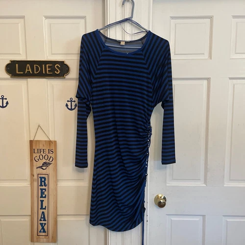 Abito bodycon Michael Kors a righe lunghezza ginocchio taglia small