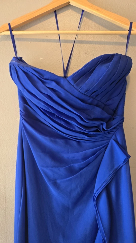 VESTIDO DE NOCHE RALPH LAUREN MUJER AZUL TALLA 10 🔥 ETIQUETA VERDE RARO LIMPIO! Foto 4 de 4