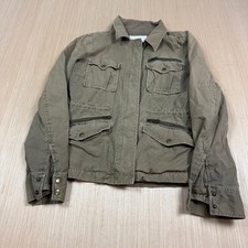J Crew Classic Twill Chino Jacket Army Field Small women's Vintage y2k ripstop