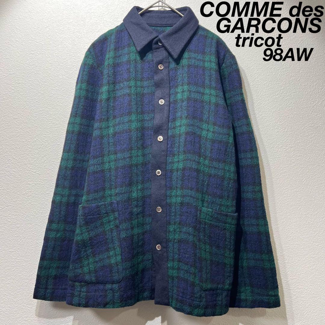 Comme des Garçons 1998 Wool Jacket Vtg 1998 COMME des GARCONS Homme Plus Mens Blk Wool Oversize