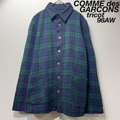 Rare, beautiful, 1998 Tricot Comme des Garcons wool check shirt