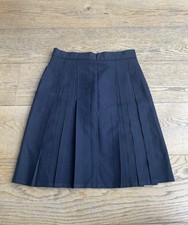 Vintage 90s St Michael Marks & Spencer Navy Pleated School Skirt Age 13 / 24.5W