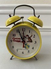 Vintage Curious George Wind Up Ticking Alarm ...