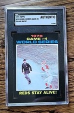 1970 WORLD SERIES GAME 4 REDS 1971 TOPPS #330 SGC Unique Error Bench Rose