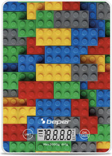 P102BIL005 Bilancia Da Cucina Digitale, Piatto in Vetro Temperato, Funzione Tara