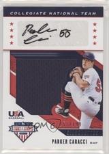 2019 Panini USA Baseball Stars & Stripes Jerseys /199 Parker Caracci Auto 4z8