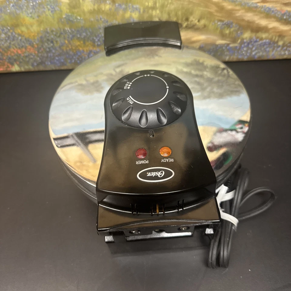 Gofrera Oster Bélgica Modelo 3883 Acero Inoxidable Antiadherente Eléctrica Probada Foto 4 de 4