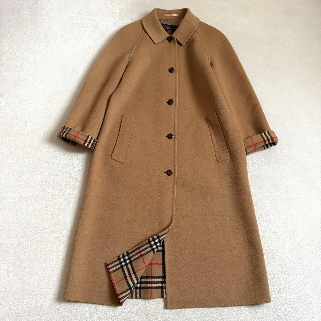 Burberry  s Stand Collar Coat Cashmere Blend Vintage Size 7