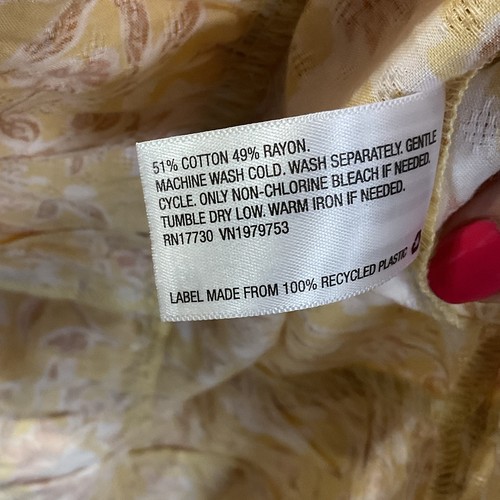 Universal Thread Yellow Multi Floral Sleeveless Midi Sun Dress Sz Small NWT - Picture 7 of 12