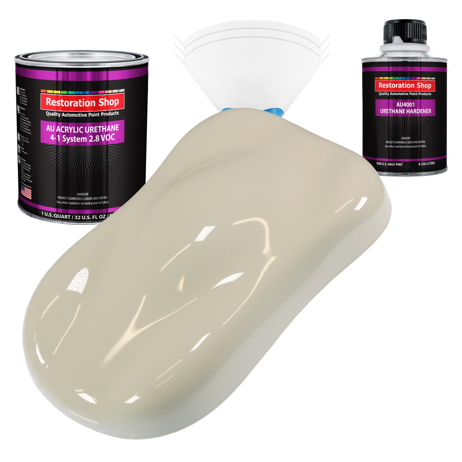 Restoration Shop Olympic White Acrylic Urethane Quart Kit Auto Paint