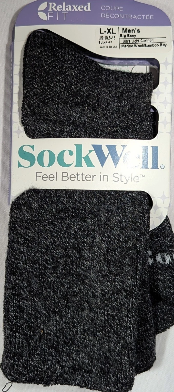 Sockwell Men's Relaxed Fit L-XL Big Easy