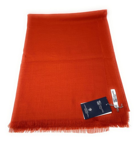 Estola bufanda pashmina 100 % cachemir puro - grande - roja - Imagen 2 de 2