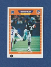 HERSCHEL WALKER 1991 Workman Mini NFL Pro Set Book Insert Card #98 Cowboys READ!