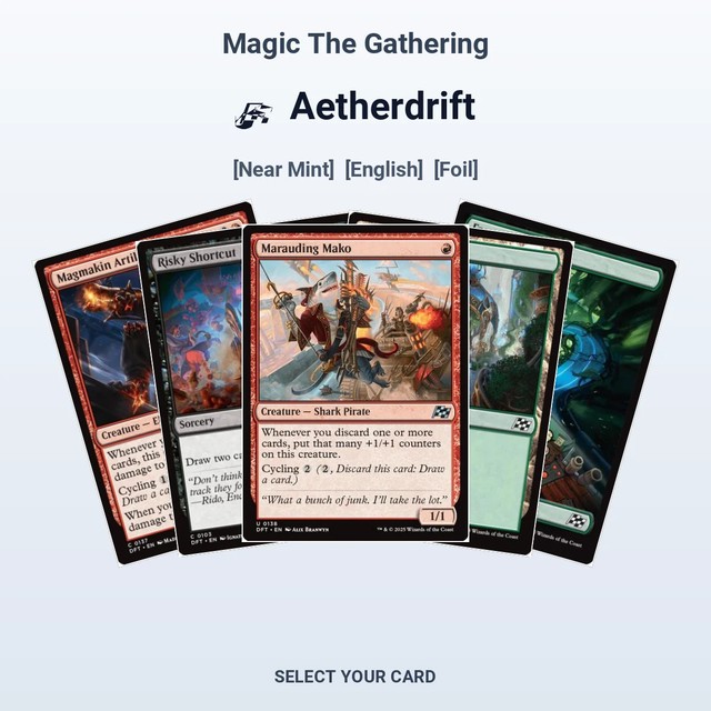 Magic The Gathering Aetherdrift - Select Your Cards (NM, Foil)