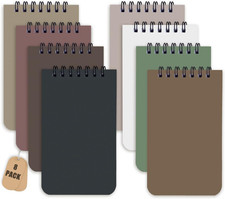 8 Pack Small Pocket Notebook Small 3X5 Spiral Notepads with Lined Pages, Small T