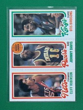 1980  Topps  #114 / 125 / 161 Cliff Robinson / Johnny Davis / Otis Birdsong RC