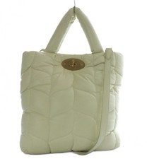 Mulberry Big Softy Leather Quilted 2way Shoulder Crossbody Ivory Bag Authentic