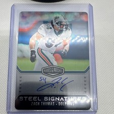 Panini 2023 Plates & Patches Zach Thomas Steel Signatures Auto /25 #SS-ZT