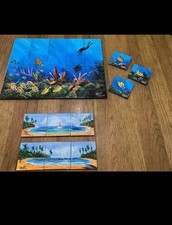 Hand-Painted Tile Ocean Beach 15-25 Pieces Multicolor