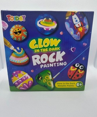 Toidgy Glow in the Dark Rock Painting Kit for Kids - Arts & Crafts Set