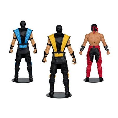 McFarlane Toys Mortal Kombat Scorpion SubZero Liu Kang 7In Action