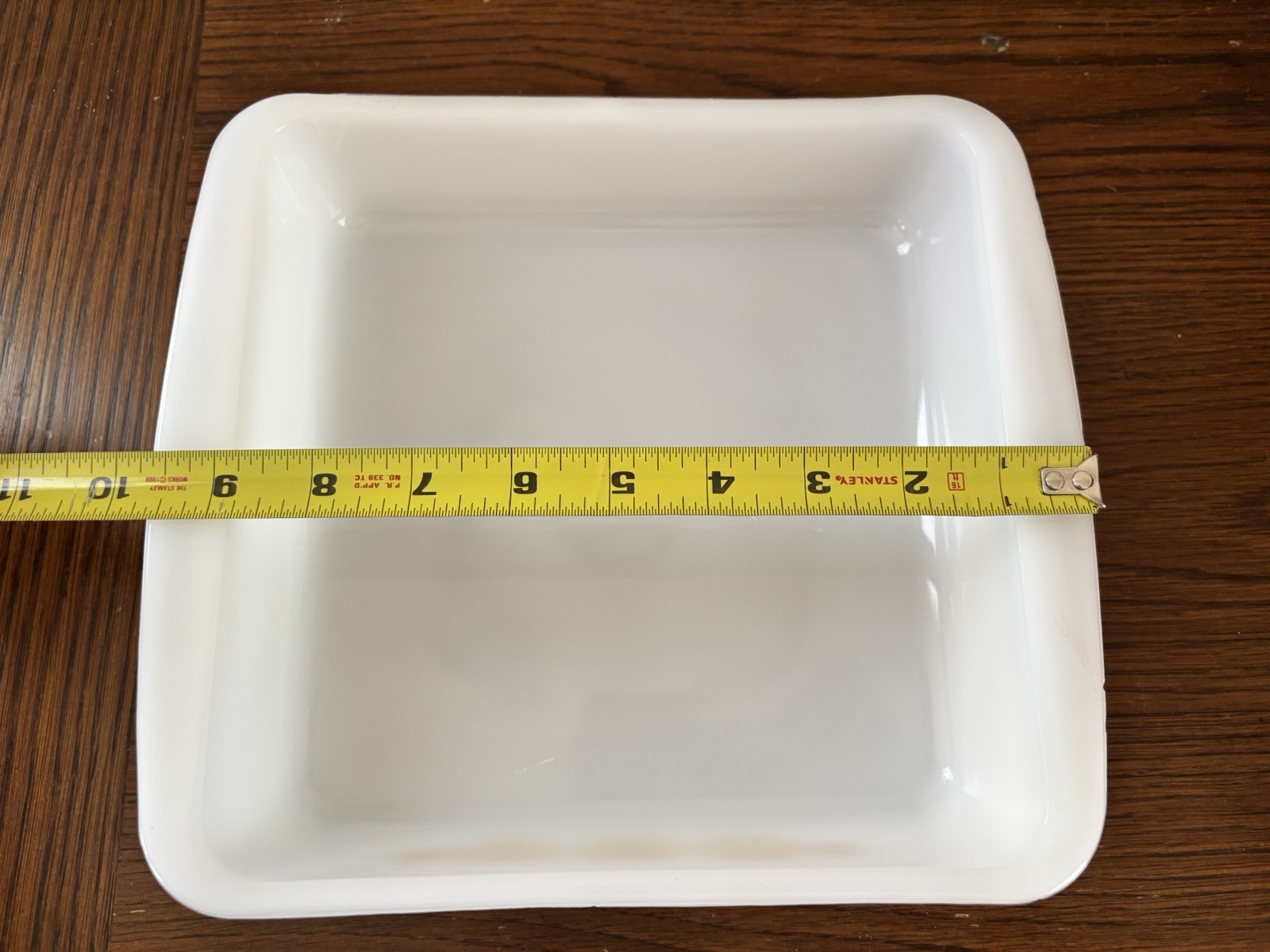 Vintage Jeannette Glasbake Pinwheel Square Casserole Dish Square 8.5x