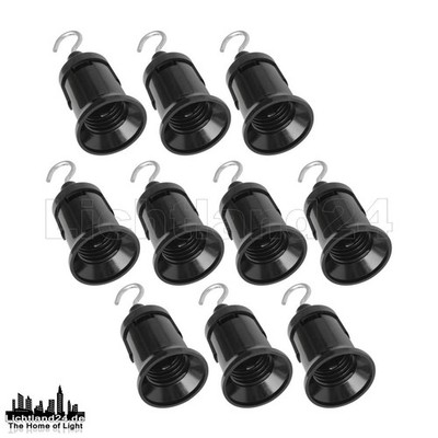 E27 - 25x ''Easy Click'' Illu Fassung mit Haken f. Lichterkette (ohne Dichtung)