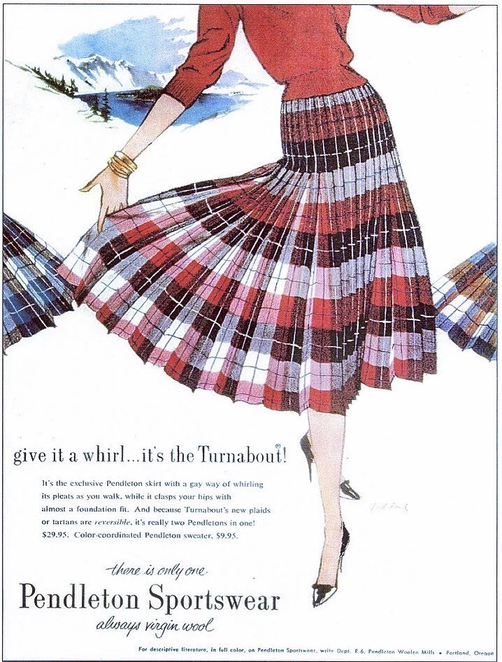 Vintage 1950s Pendleton Turnabout Reversible Plea… - image 16