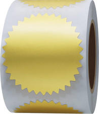 300Pcs Gold Notary Seal Stickers 2 Embossing Labels for Certificates Awards