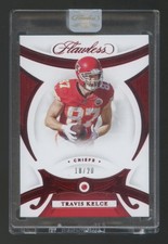2020 PANINI FLAWLESS  Travis Kelce DIAMOND CARD RED #ED 18/20 CHIEFS LEGEND HOF?
