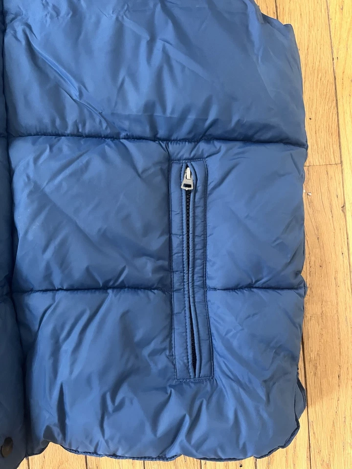 Puffer Vest - Old Navy - Men's Large - Blue/black Full Zip Excellent Preowned - Image 3 of 4