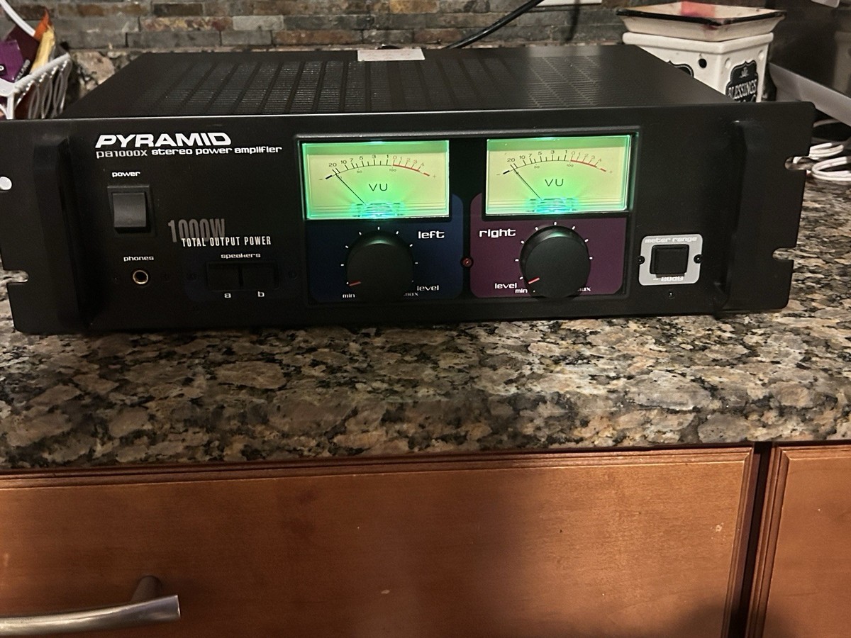 Vintage Pyramid Power Stereo Amplifier PA-1000X NOS box manual