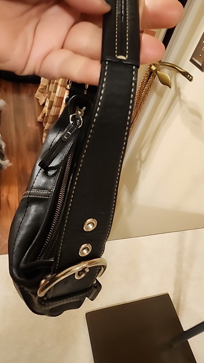 Vintage Coach Soho Hobo Bag (Style 9541) Black Leather Shoulder