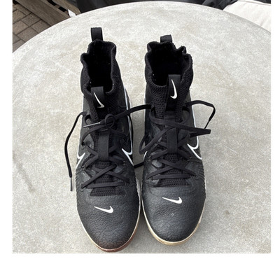 Nike Alpha Menace Elite Cleats Black/White High-Top Men s US 10.5 No Box