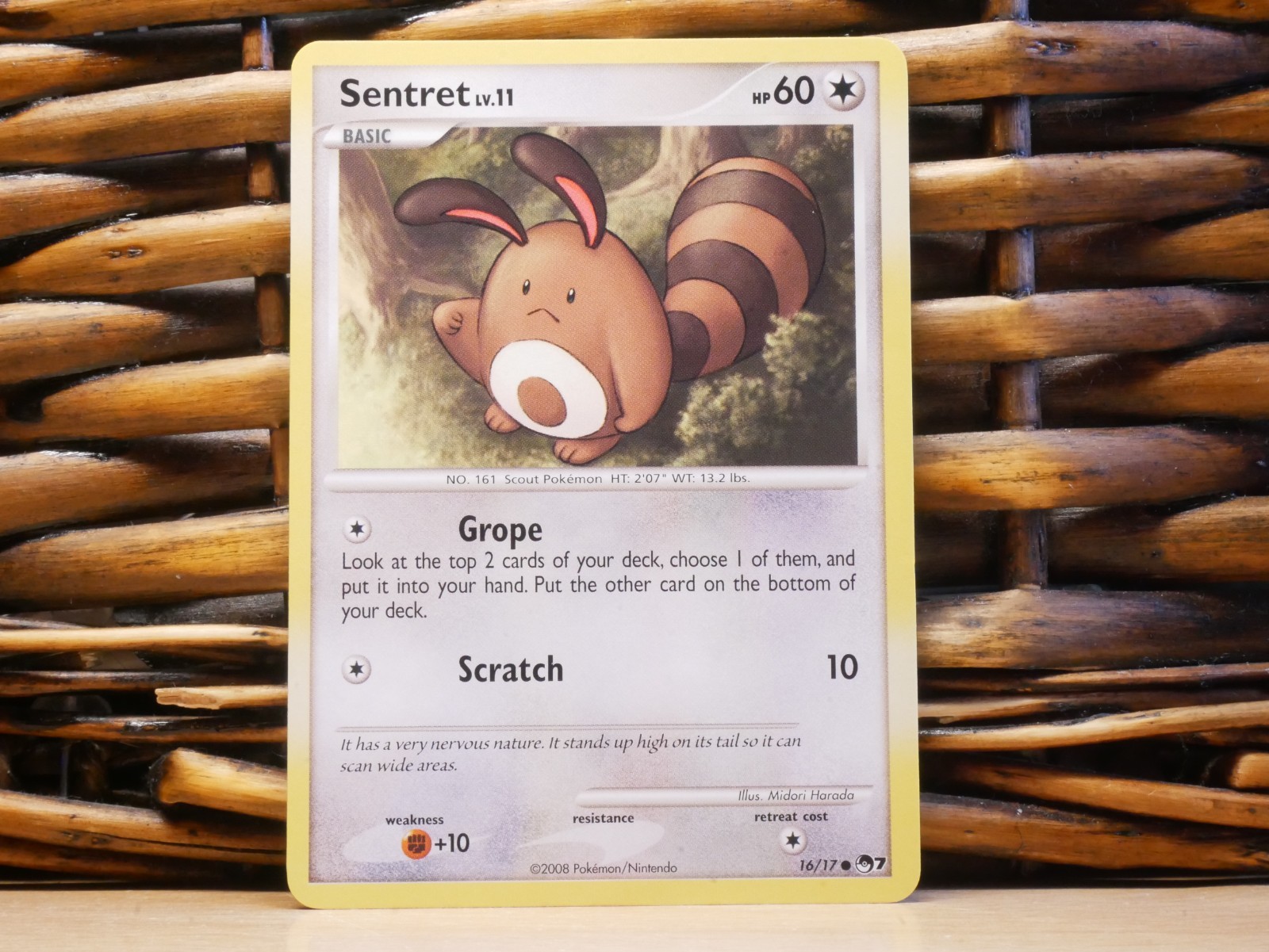 Pokemon SENTRET 16/17 | NM Near Mint | POP Series 7 | 2008