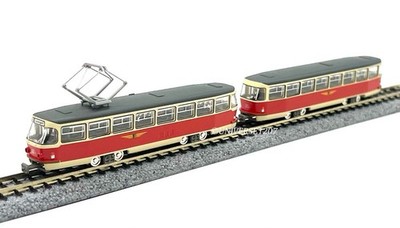 Spur N Tomytec Tatra T4/B4 DVB #222/#272 2 Wagen Set Neu in OVP Dresden...