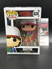 Gaten Matarazzo Signed Stranger Things Funko Pop 424 Dustin Autographed JSA COA