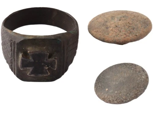 Wehrmacht Ring WW2 German Iron Cross Germany WWII Military award decoration Set