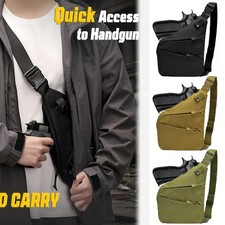 Tactical Bag Shoulder Chest Pack Holster with Sling for Concealed Carry Handgun