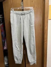 Nike Jogger Pants Mens Small Gray Cotton Blend Sweats Sportswear Club Fleece
