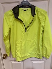 Under Armour Youth 1/4-Zip Hooded Jacket YELLOW LIME Black YXL