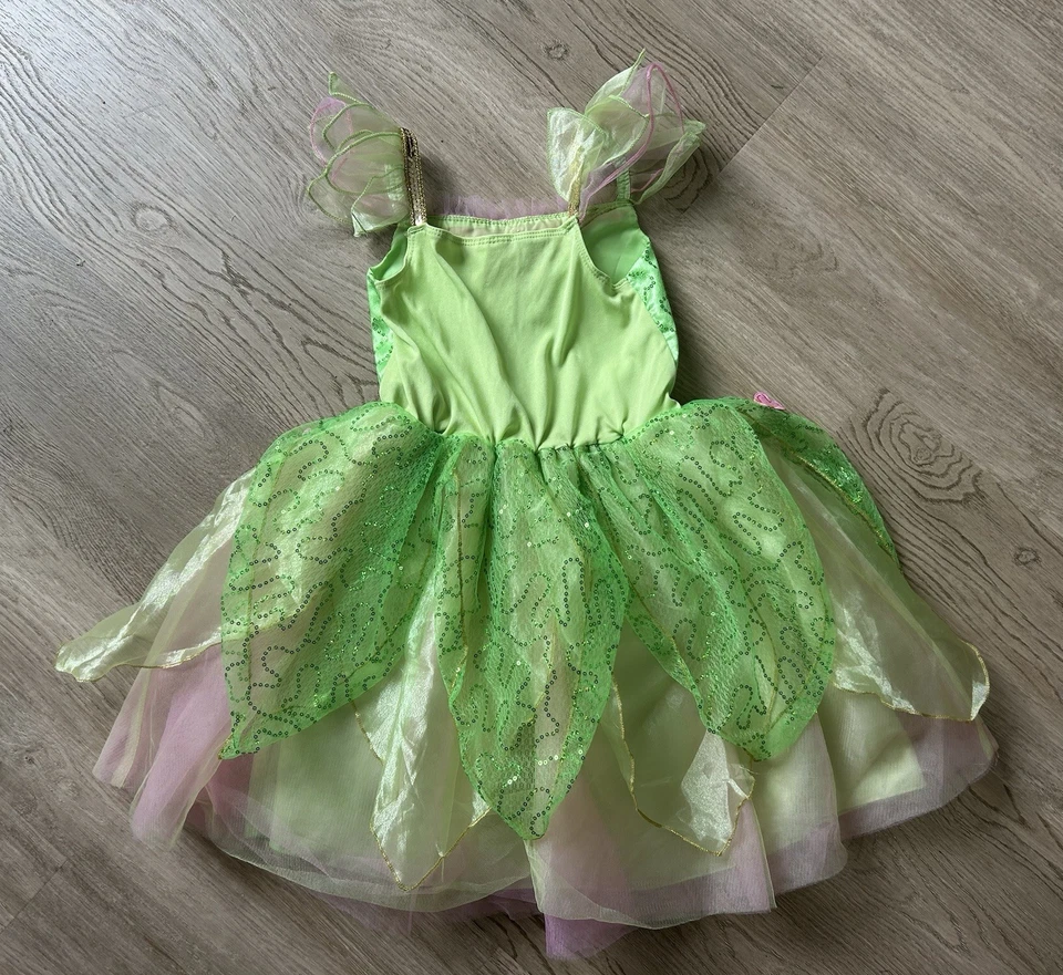 Disney Store Tinker Bell Costume Dress Up Cosplay - Size 5-6 Years   - Image 4 of 4