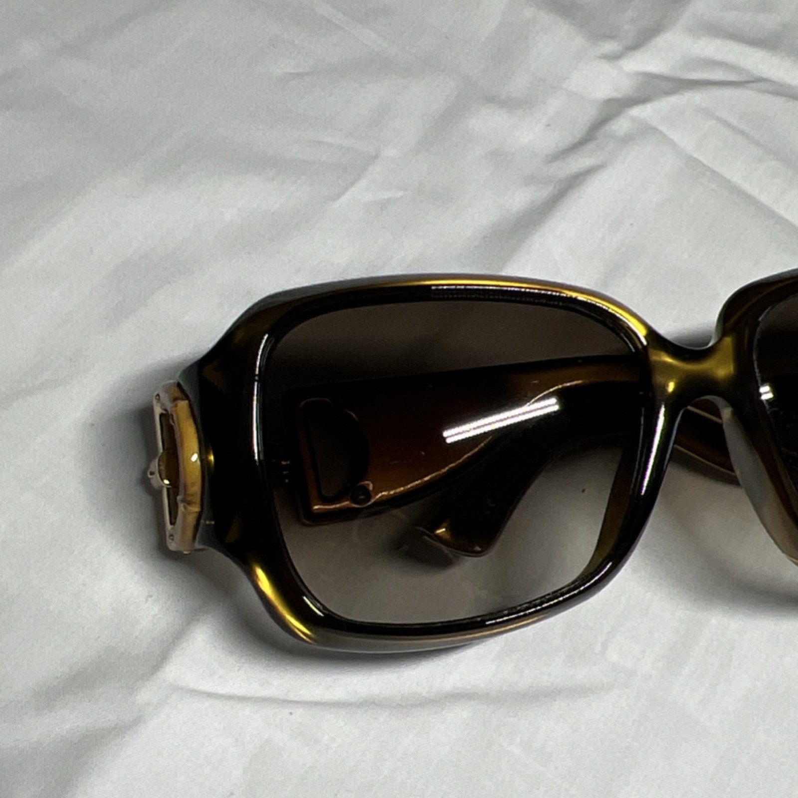 Gucci Oversized Square Brown Gradient Women's Sun… - image 5