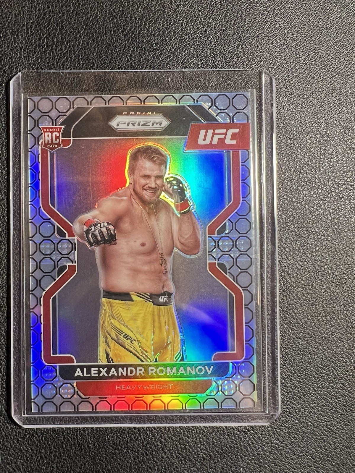 2022 Panini Prizm UFC Alexandr Romanov #137 Octagon Prizm /8 (RC) Rare Case Hit