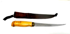 Vintage Rapala J Marttiini Fish Fillet Knife Finland Hand Ground Stainless Steel