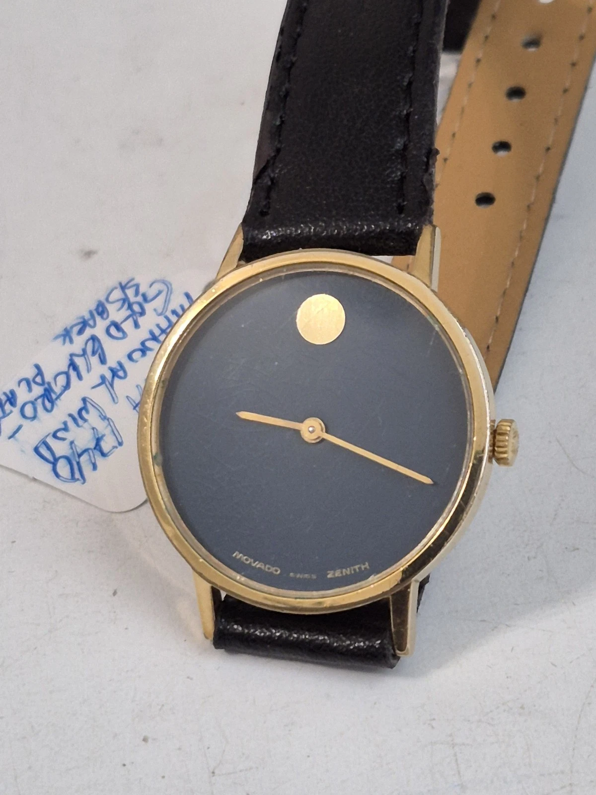 Zenith — Movado Zenith 1740 17J manual wind wrist watch electroplated bzl fully serviced