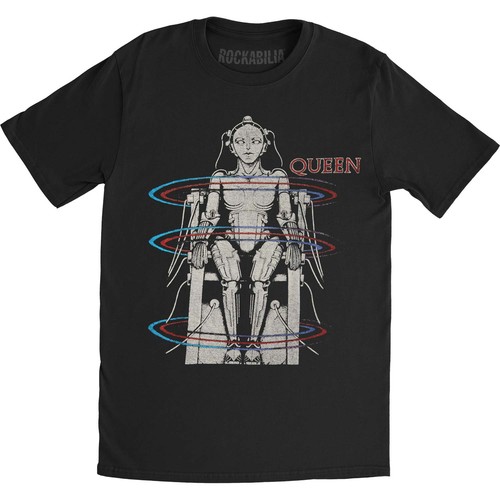 Men's Queen European Tour 1984 Slim Fit T-shirt Medium Black